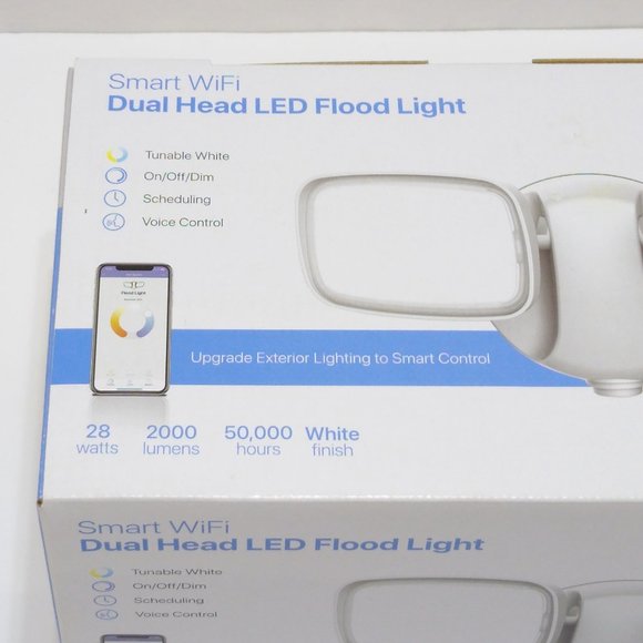 Feit Electric Dual Head Flood Light Smart LED Light 2000 Lumens 120° Angle NIB - Picture 4 of 10